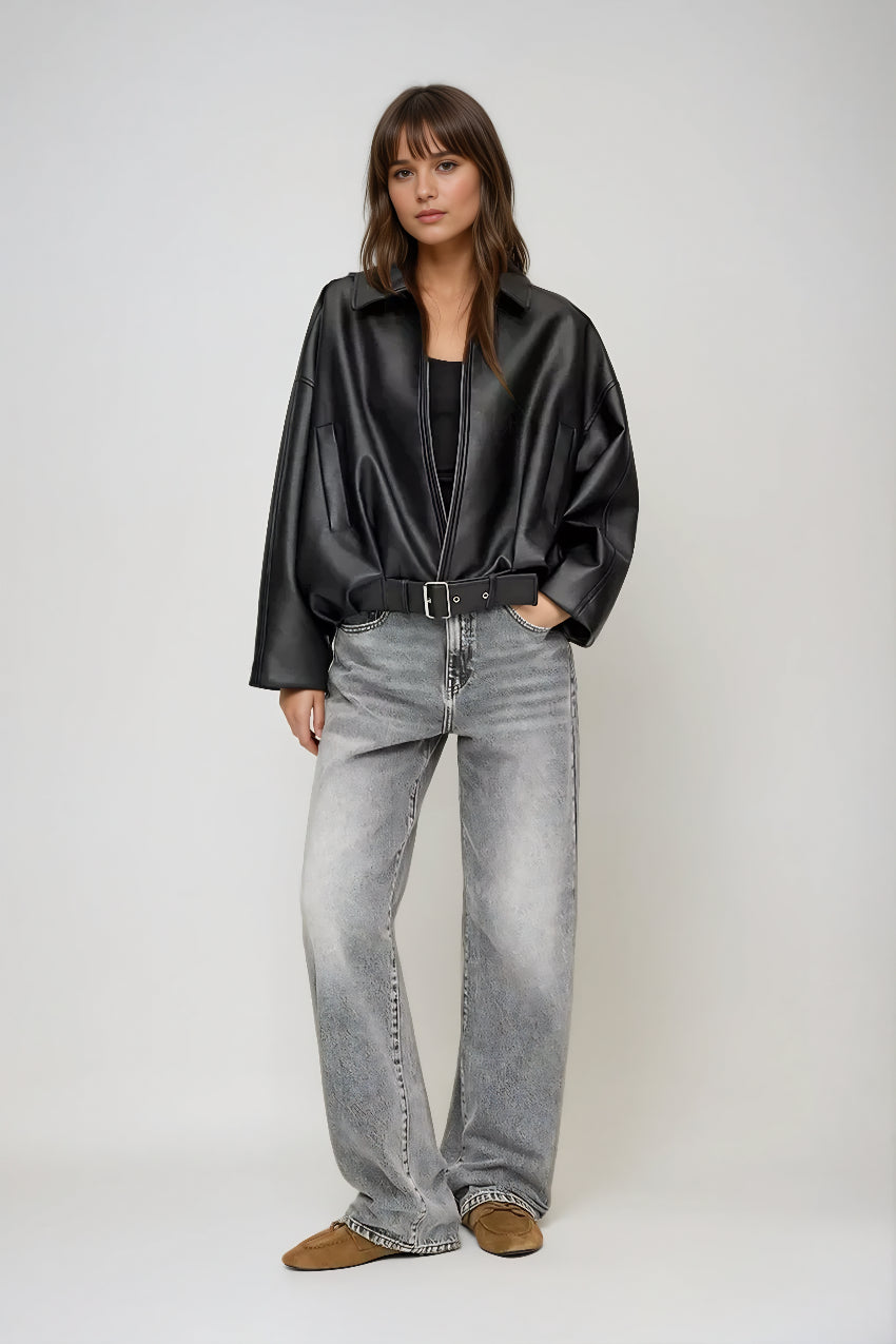 Celinia – Retro bunda z eko kůže s nadčasovým šarmem