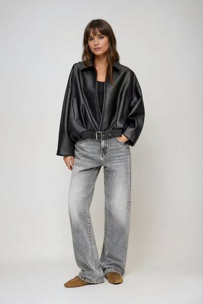 Celinia – Retro bunda z eko kůže s nadčasovým šarmem