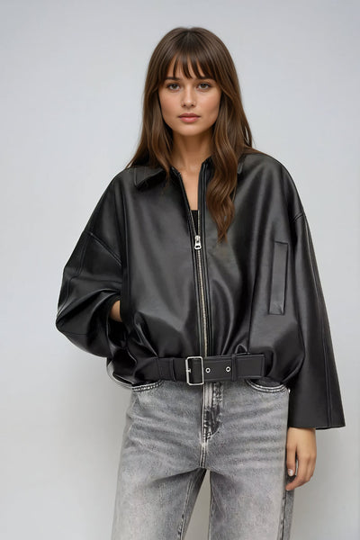 Celinia – Retro bunda z eko kůže s nadčasovým šarmem