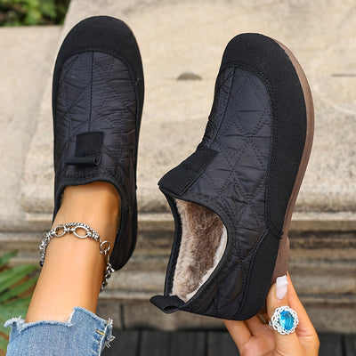 Gwendolin – Dámské zimní nazouvací boty s teplou fleecovou podšívkou