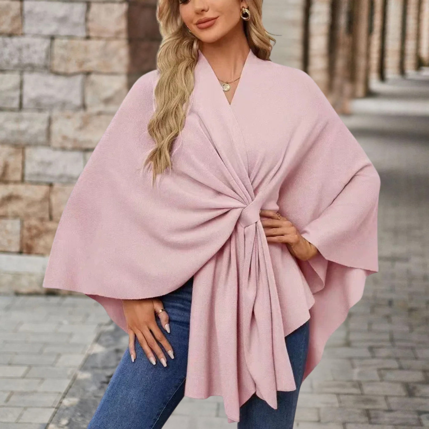 Magdalén – Elegantní pláštěnka s uzlem pro výjimečný styl