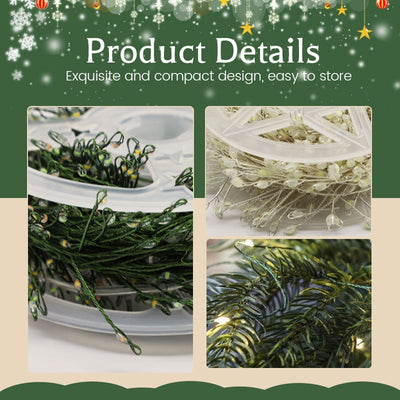 🎄 Brzká vánoční akce – sleva 50% 🎁 Řetěz se světýlky ve tvaru ohňostroje z měděného drátu