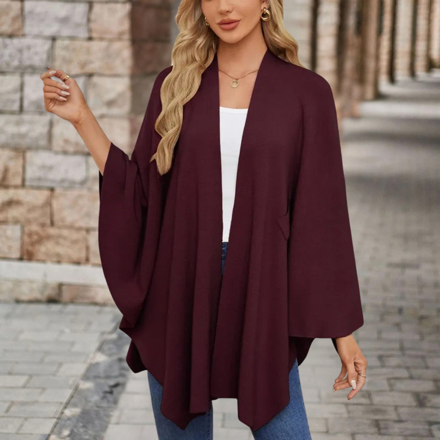 Magdalén – Elegantní pláštěnka s uzlem pro výjimečný styl