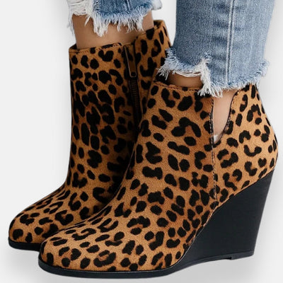 Alcina | Kotníkové boty na klínovém podpatku