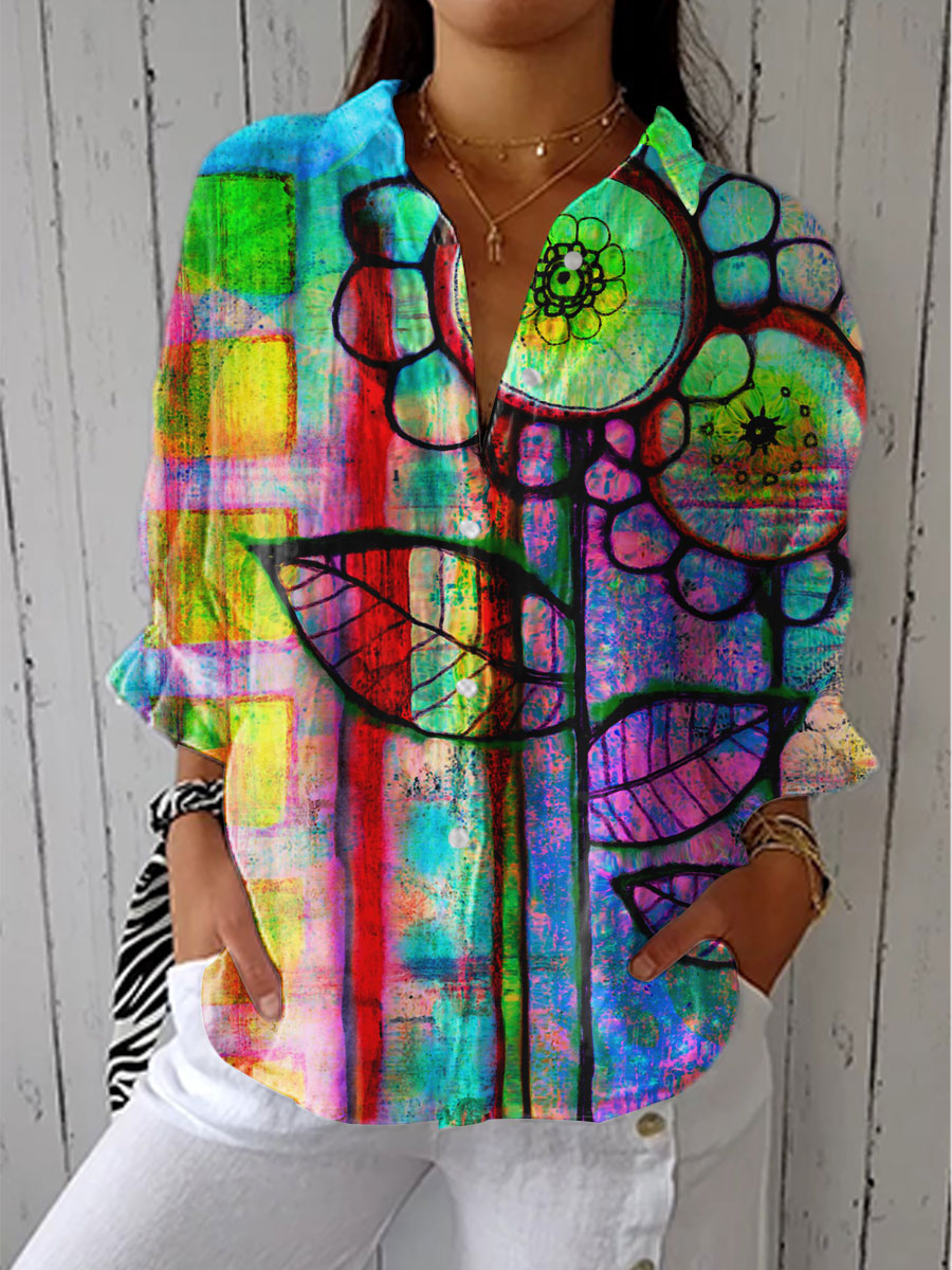 Floriana – Lehká letní halenka s nádechem exotiky 19