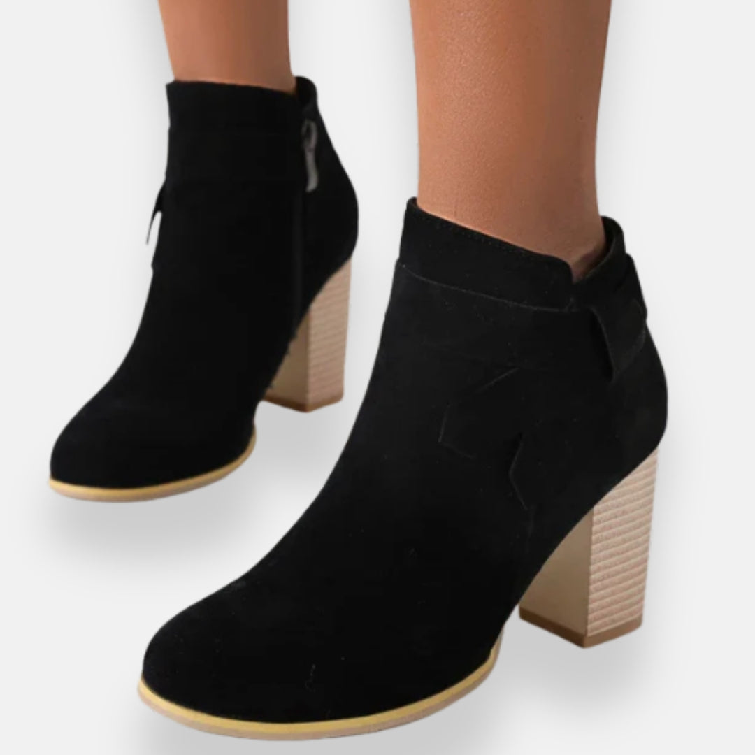 Angéla | Elegantní kotníkové boty s mašlí
