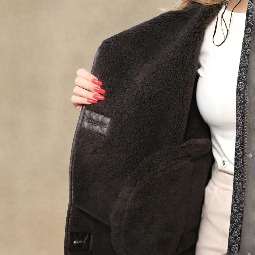 Jolie – Stylová kožená bunda s měkkou kožešinovou podšívkou