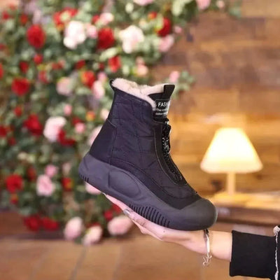 Danjiele – Stylové zimní kotníkové boty s voděodolnou úpravou a teplou podšívkou