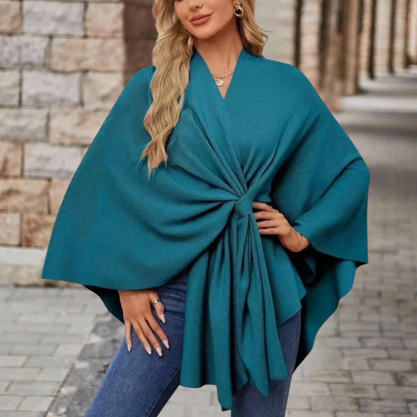 Magdalén – Elegantní pláštěnka s uzlem pro výjimečný styl