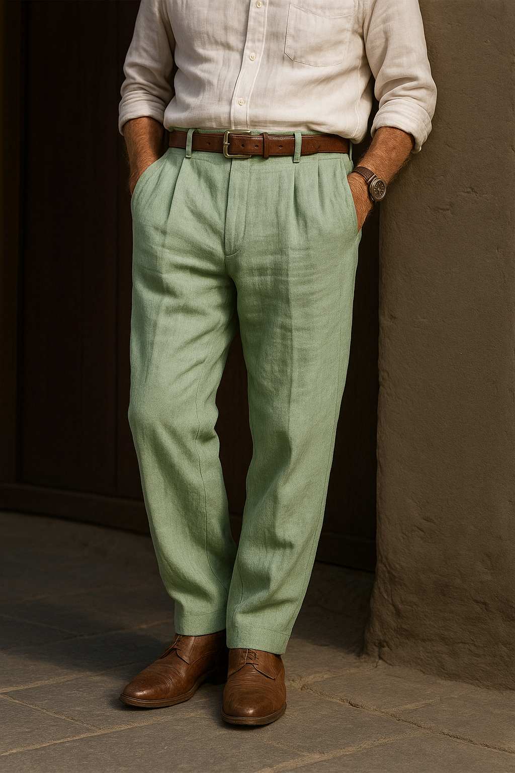 Clemens – Klasické lněné kalhoty pro muže s vytříbeným stylem