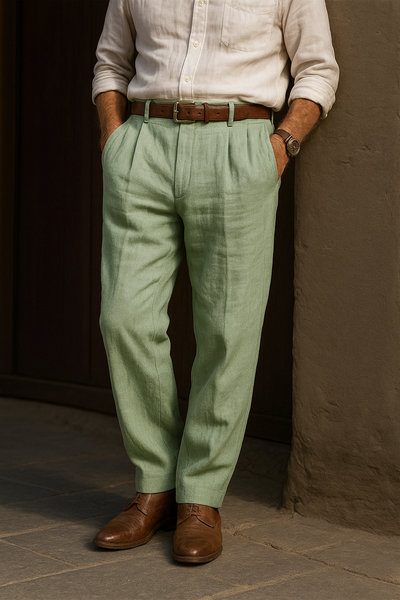 Clemens – Klasické lněné kalhoty pro muže s vytříbeným stylem