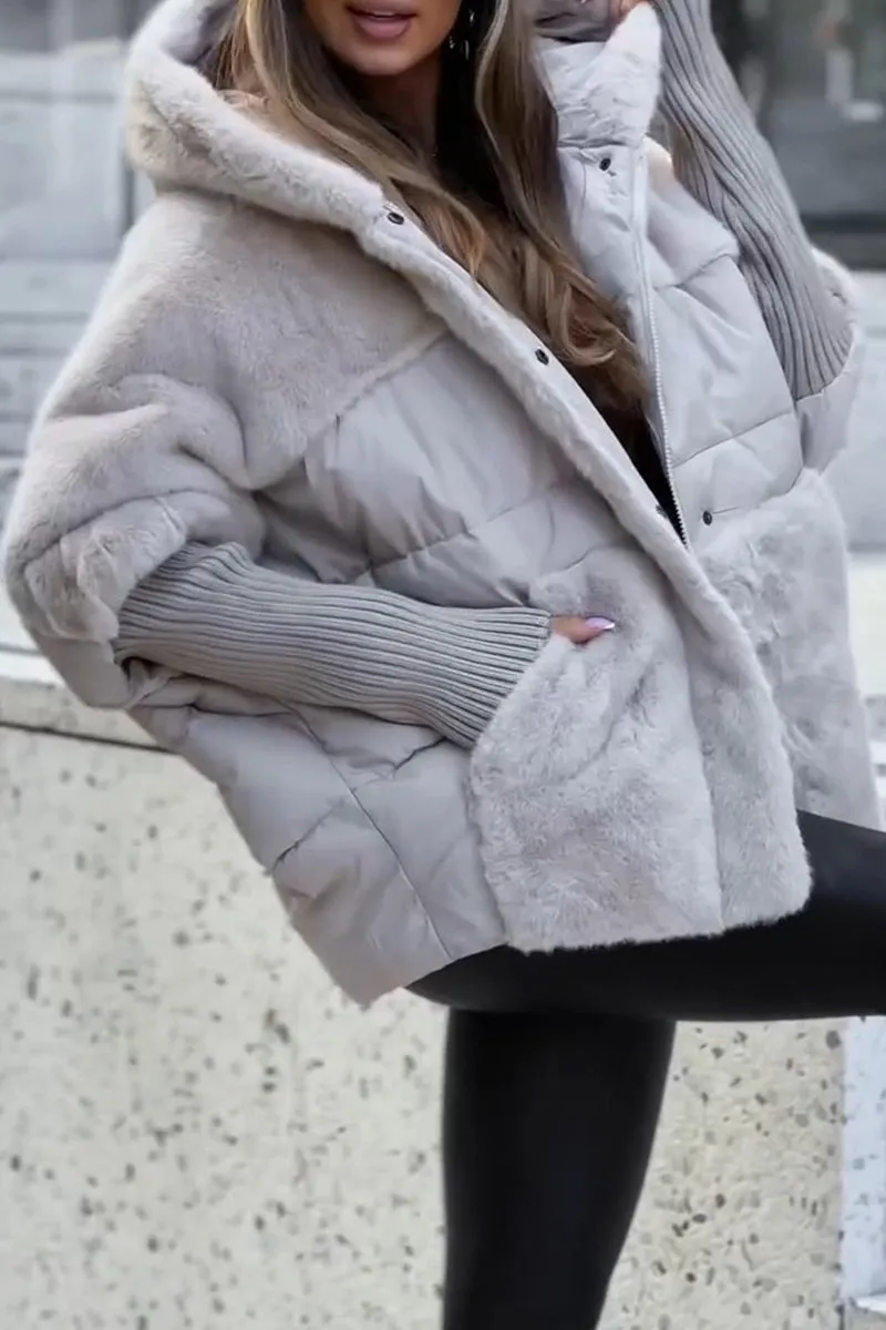 Riley – Zimní bunda s barevnou kapucí