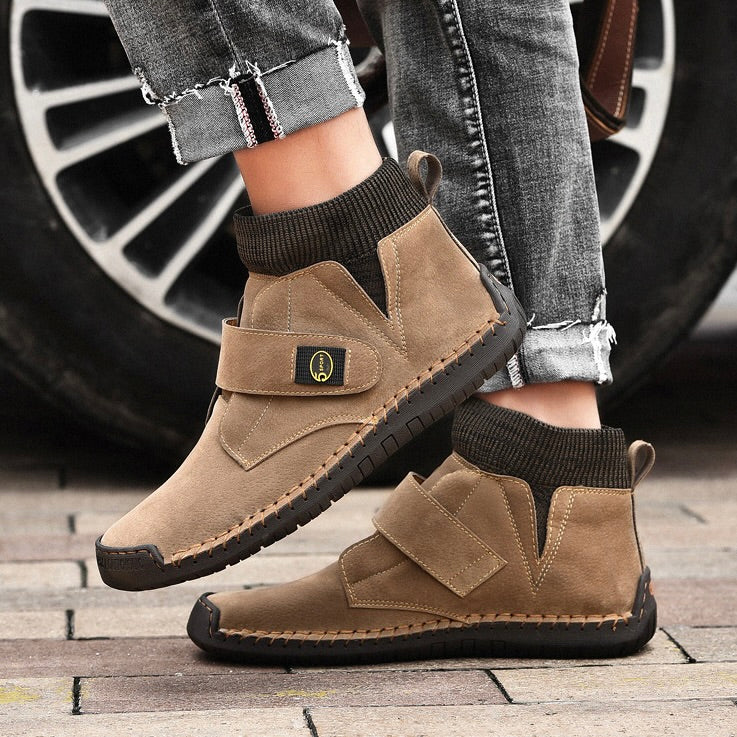 Patrick – Pánské zimní semišové kotníkové boty