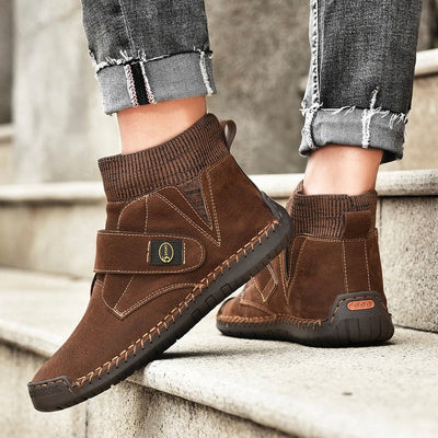 Patrick – Pánské zimní semišové kotníkové boty