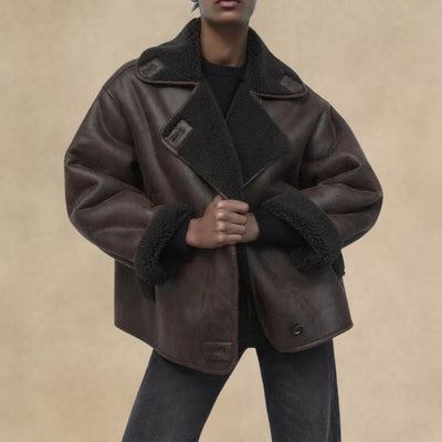 Jolie – Stylová kožená bunda s měkkou kožešinovou podšívkou