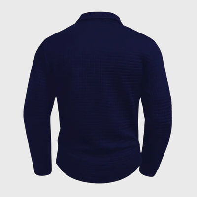 Mika – Texturované polo tričko s dlouhým rukávem