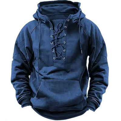 Carlos – Retro hoodie se šňůrkami