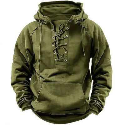 Carlos – Retro hoodie se šňůrkami