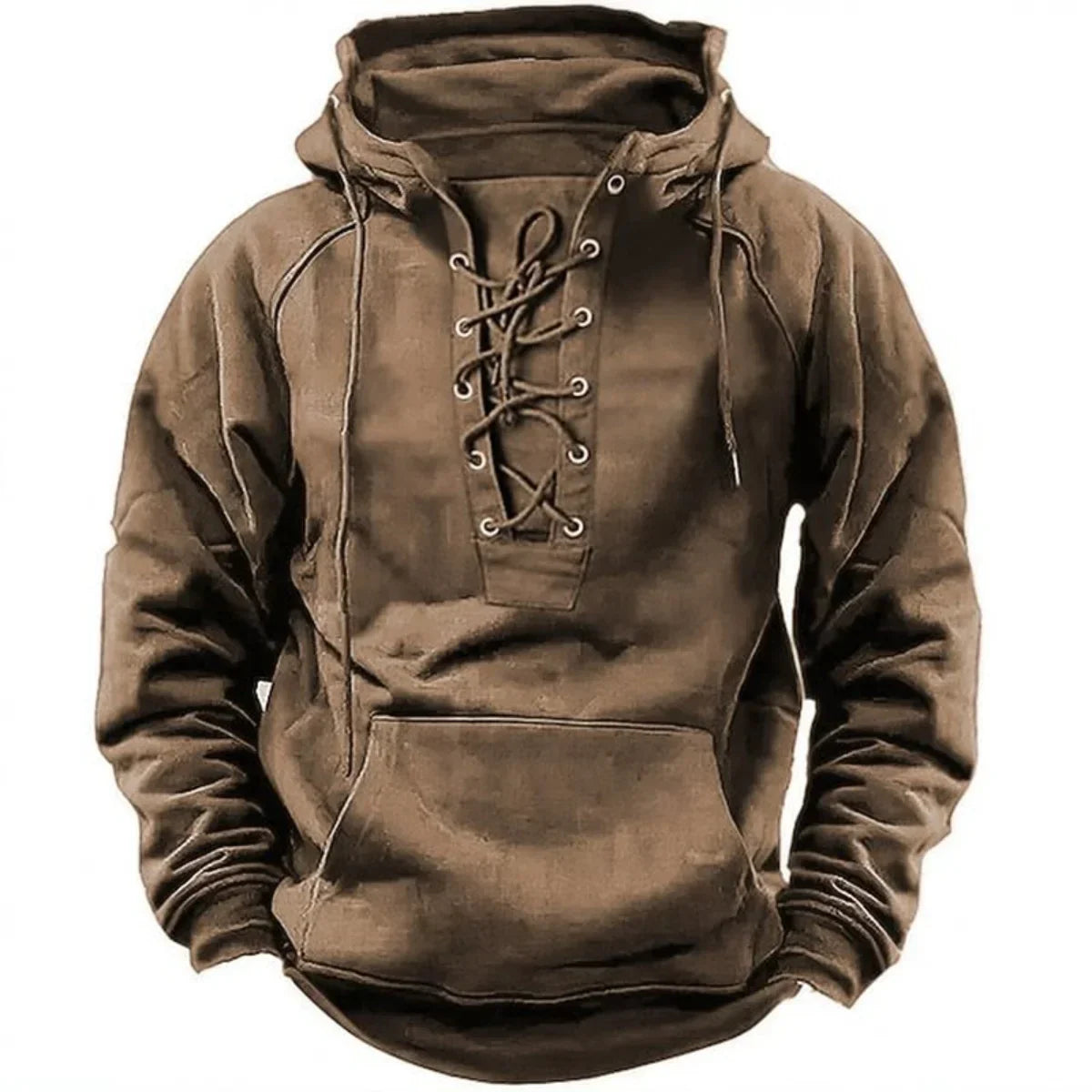 Carlos – Retro hoodie se šňůrkami