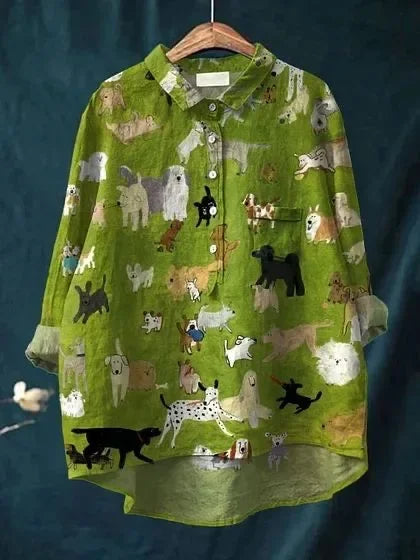 Macela - Camicia Casual con Stampa 9