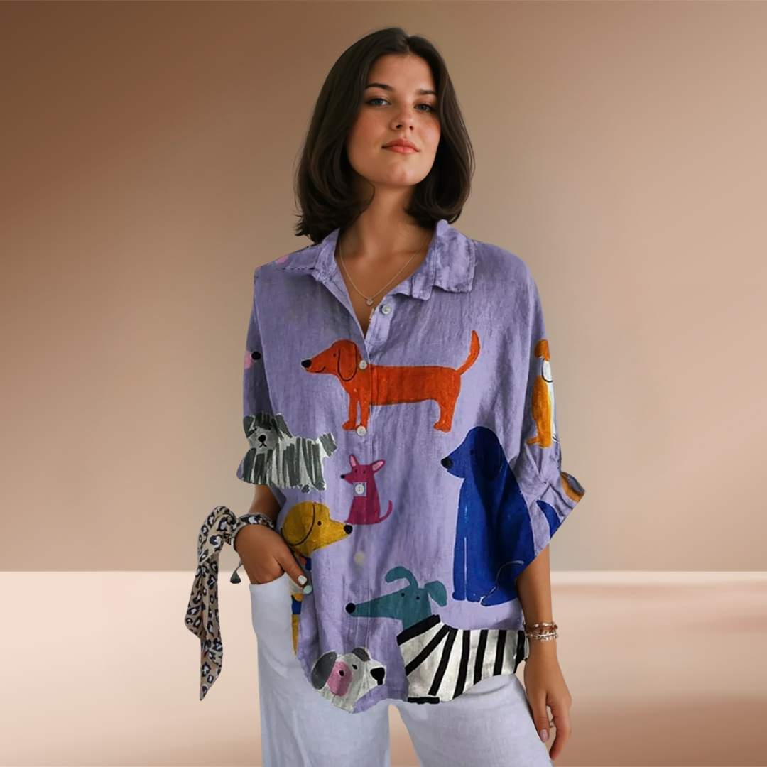 Marcela – letní top s volným střihem 4