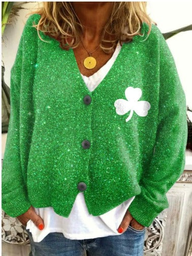 Tatjana – Vyšívaný dámský kardigan s výstřihem do V