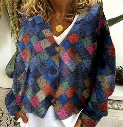 Tatjana – Vyšívaný dámský kardigan s výstřihem do V 6