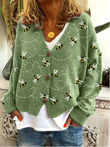 Tatjana – Vyšívaný dámský kardigan s výstřihem do V 8