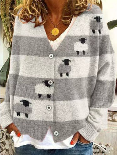 Tatjana – Vyšívaný dámský kardigan s výstřihem do V 15