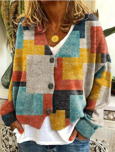 Tatjana – Vyšívaný dámský kardigan s výstřihem do V 20