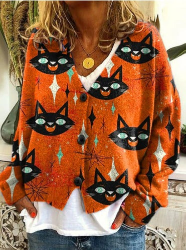 Tatjana – Vyšívaný dámský kardigan s výstřihem do V 19