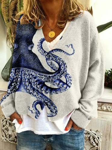 Tatjana – Vyšívaný dámský kardigan s výstřihem do V 34