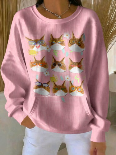 Amilia – Stylový dámský svetr s kulatým výstřihem a jedinečnými vzory 4