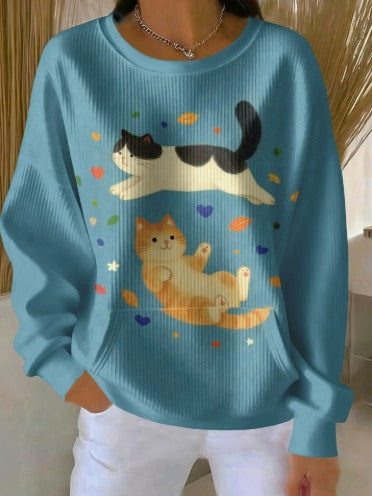 Amilia – Stylový dámský svetr s kulatým výstřihem a jedinečnými vzory 8