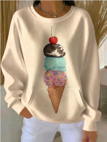 Amilia – Stylový dámský svetr s kulatým výstřihem a jedinečnými vzory 12