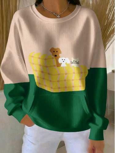 Amilia – Stylový dámský svetr s kulatým výstřihem a jedinečnými vzory 16