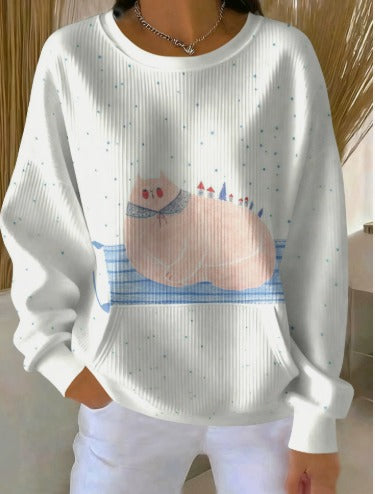 Amilia – Stylový dámský svetr s kulatým výstřihem a jedinečnými vzory 19