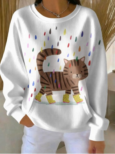 Amilia – Stylový dámský svetr s kulatým výstřihem a jedinečnými vzory 28