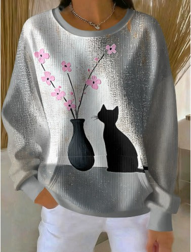 Amilia – Stylový dámský svetr s kulatým výstřihem a jedinečnými vzory 25