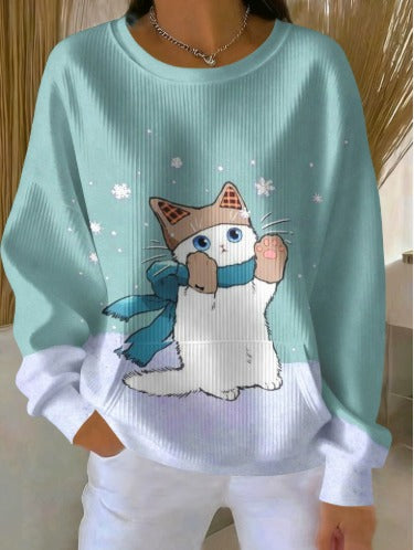 Amilia – Stylový dámský svetr s kulatým výstřihem a jedinečnými vzory 23