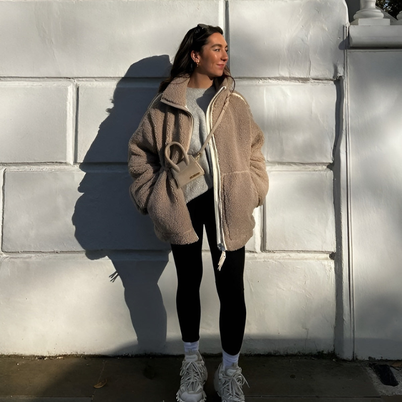 Ljubica - Teddy kabát plný pohodlí a elegance