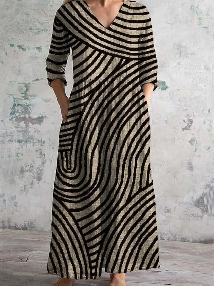 Alena – květinové maxi šaty 5