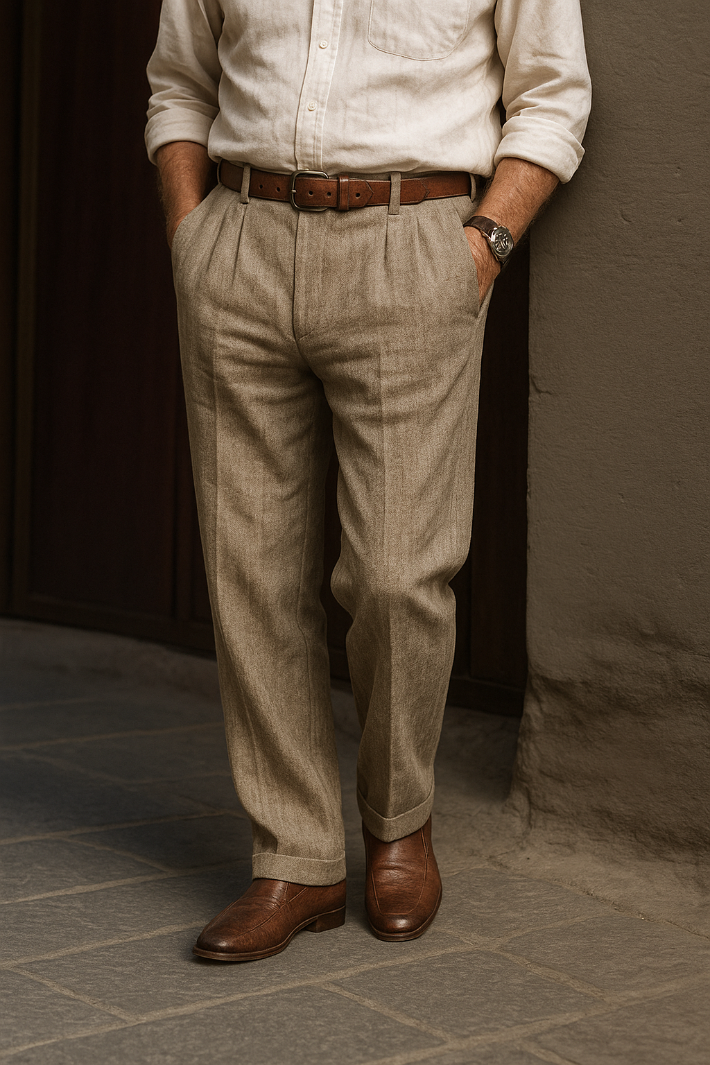 Clemens – Klasické lněné kalhoty pro muže s vytříbeným stylem