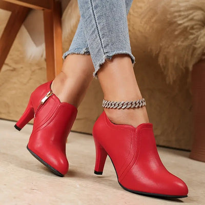 Floralda – Kožené ortopedické kotníkové boty pro eleganci a pohodlí každý den