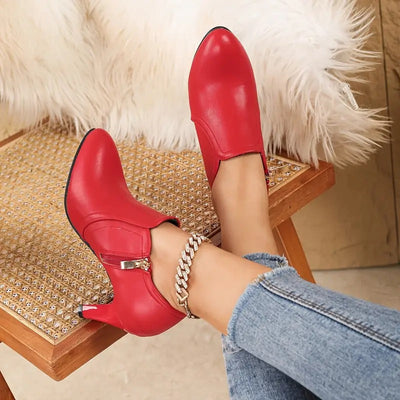 Floralda – Kožené ortopedické kotníkové boty pro eleganci a pohodlí každý den