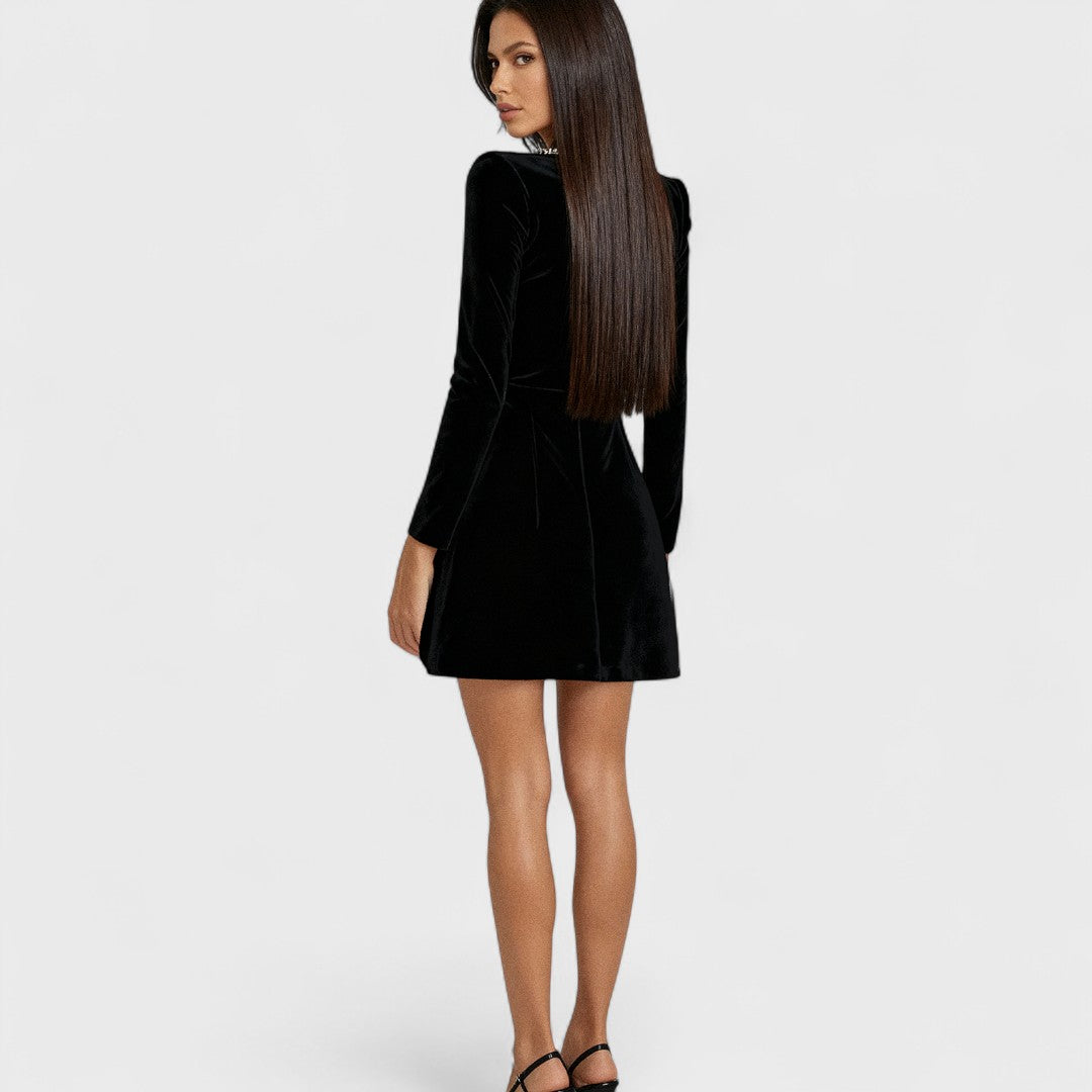 Jiřina – Sametové šaty s krystaly