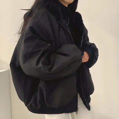 Maelis – Oboustranná teddy bunda s kapucí